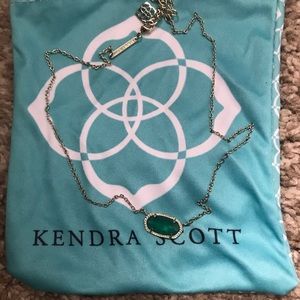 Kendra Scott Emerald Pendant Necklace